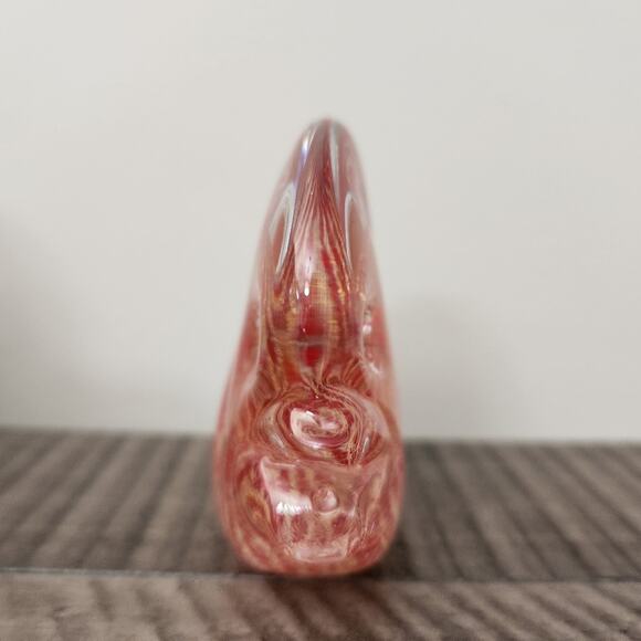 Marcolin Art Crystal Pink Fish w/ 24K Gold Paperweight Made In Italy - Picture 6 of 7